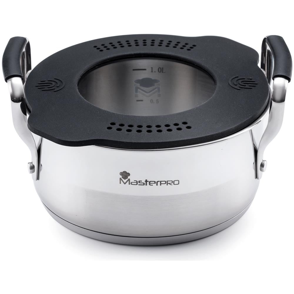 Casseruola In Acciaio Inox A Induzione Da 16 Cm Con Coperchio - Foto 1