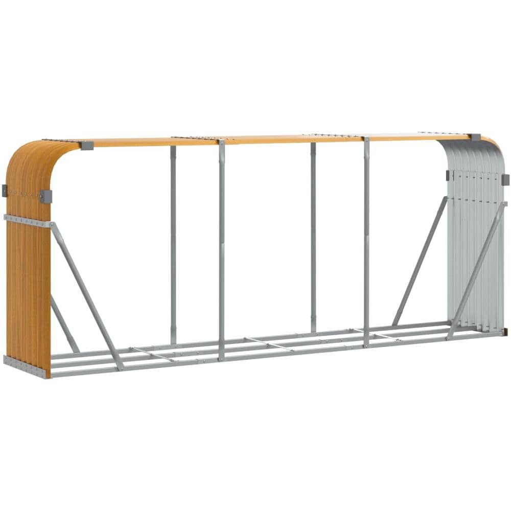 Portaceppi Marrone Chiaro 234x45x100 Cm In Acciaio Zincato - Foto 2