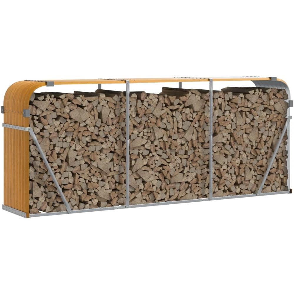 Portaceppi Marrone Chiaro 234x45x100 Cm In Acciaio Zincato - Foto 3