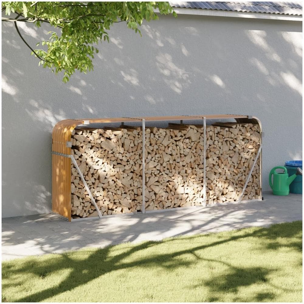 Portaceppi Marrone Chiaro 234x45x100 Cm In Acciaio Zincato - Foto 1