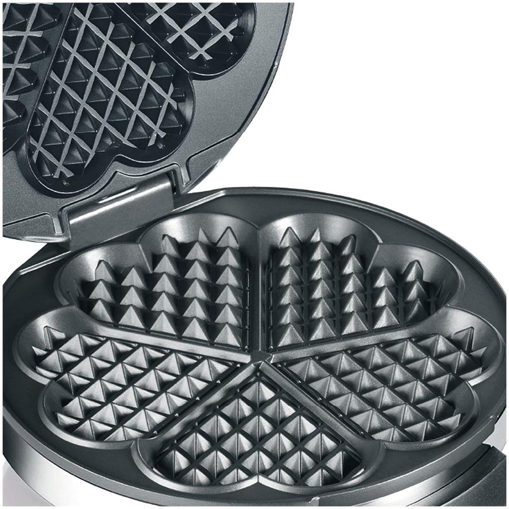 Piastra Waffle WA 80 Potenza 850 Watt Acciaio Inossidabile - Foto 5
