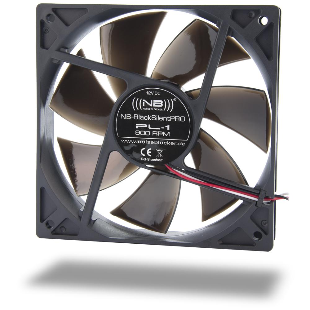 BlackSilentPro PL1, Ventilatore, Computer case, 12 cm, Nero, 4,5V, 12 cm - Foto 1