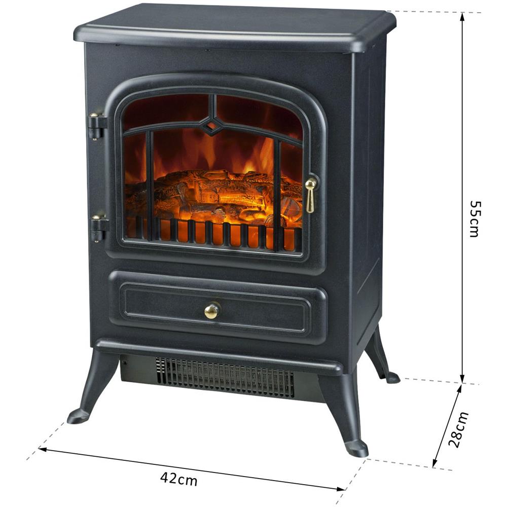 Camino Elettrico Da Terra Con Effetto Fiamma Potenza 950w - Foto 3