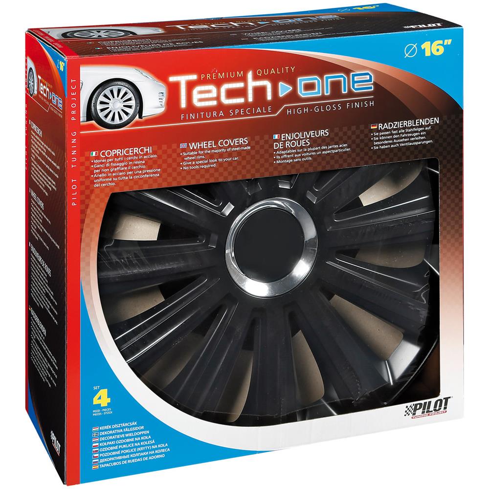 Copricerchi Auto Universali 16 Pollici Tech-one Trend Black 31583 - Foto 7