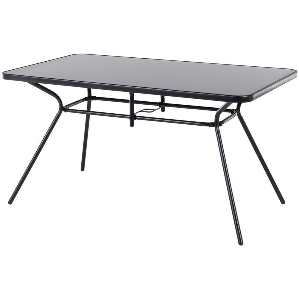 Tavolo Da Giardino In Acciaio Nero - Tavolo Rettangolare Da Giardino 140x80 - Livo - Foto 14