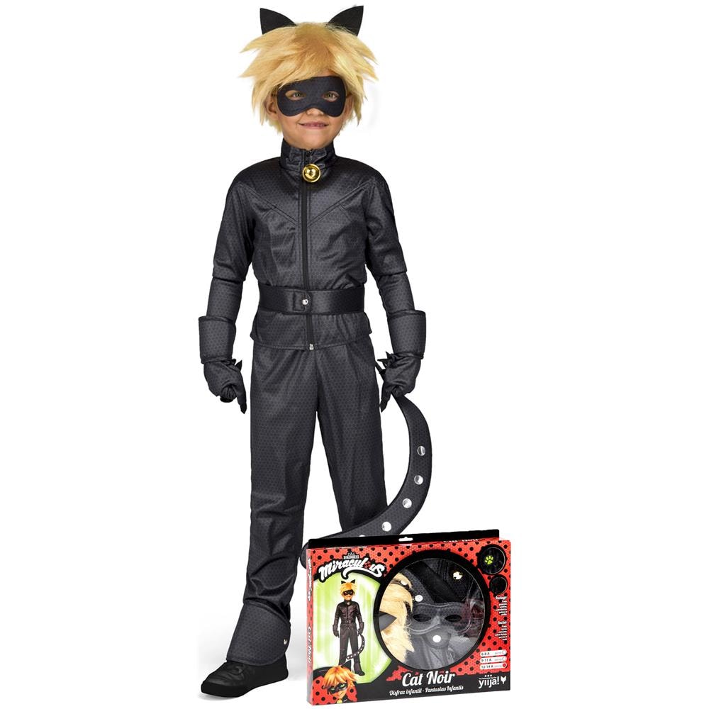 Cofanetto Costume Da Chat Noir Miraculous Bambino - Taglia: 12 - 14 Ans (150 - 160 Cm)  - Foto 1