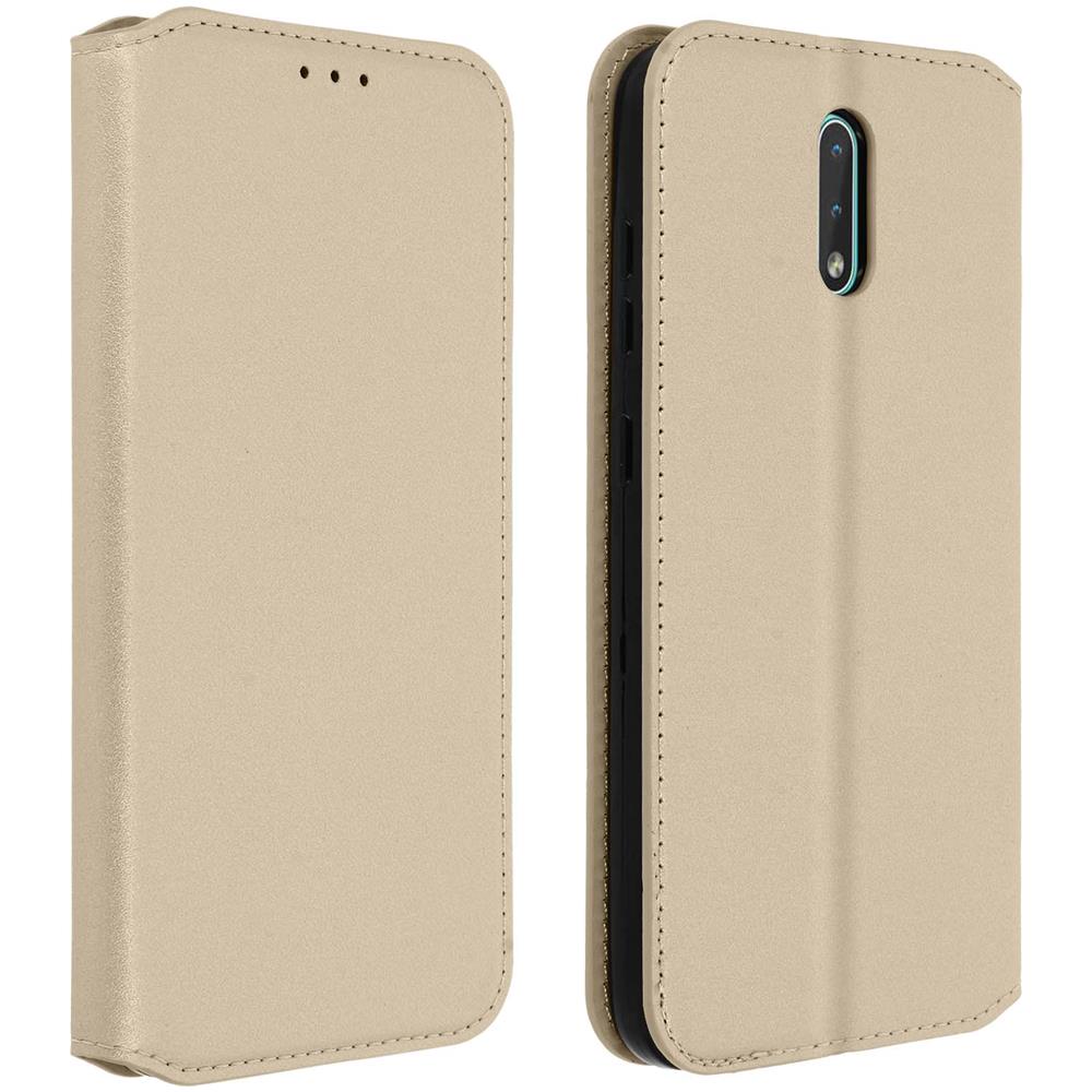 Custodia Nokia 2.3 Portacarte Funzione Supporto Similpelle Liscia Oro - Foto 1