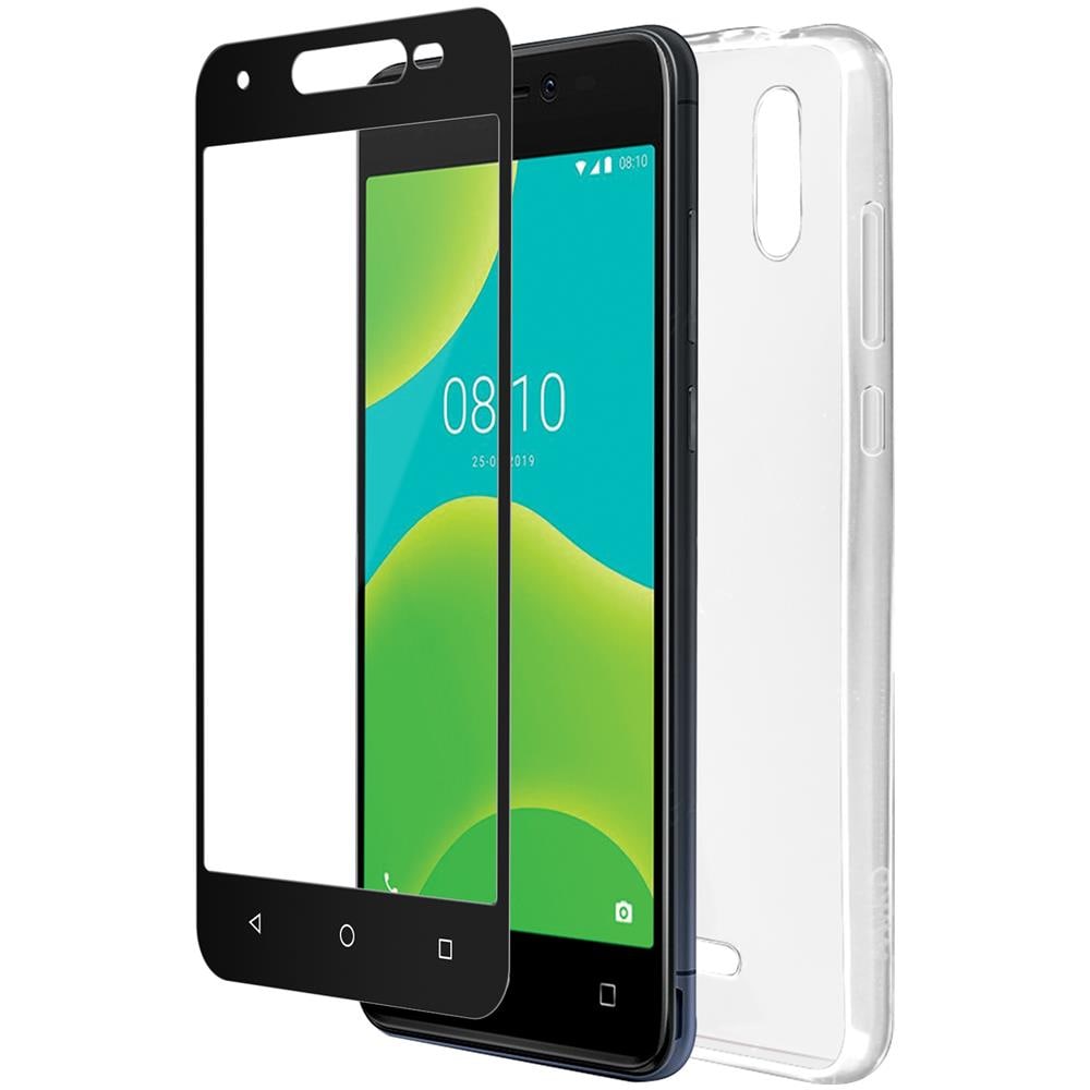 Pack Y50 Cover Silicone Gel E Vetro Temprato 9h Orig. Trasparente - Foto 2