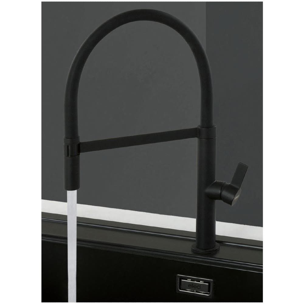 Miscelatore Cucina MOKWAVBK con Canna Angolo di Rotazione 360° Colore Nero Matt - Foto 2