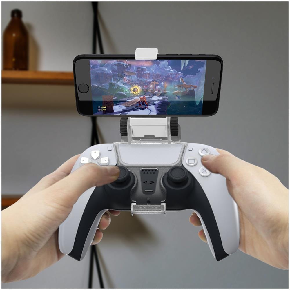 Supporto Smartphone Joystick Ps5 Regolabile Da 0 A 180° Pieghevole Trasparente - Foto 2