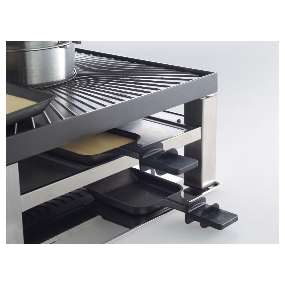 Combi Grill 3 in 1 griglia per raclette 8 persona (e) Acciaio inox - Foto 4