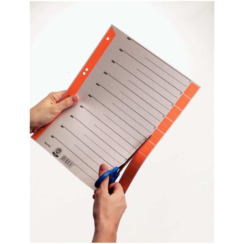 16520030 intercalare Indice a linguetta numerico Cartoncino Blu, Grigio - Foto 2