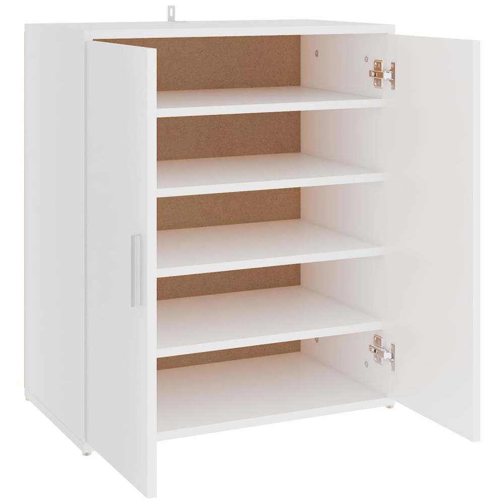 Scarpiera Bianca 60x35x70 cm in Truciolato - Foto 2