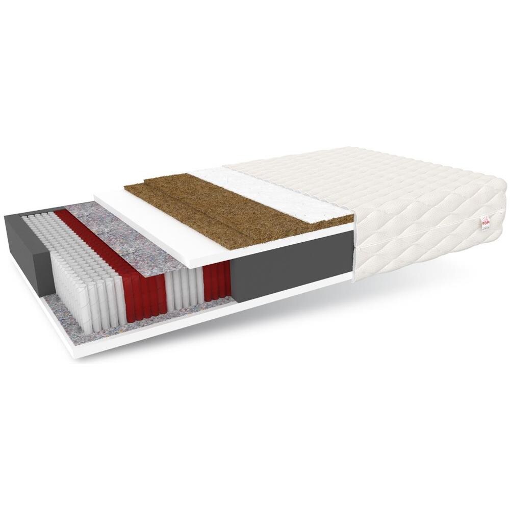 Materasso A Molle Multipocket Grado Max 160 X 200 - H4 Rigido / H5 Molto Rigido - Doppio Strato Di Cocco - Foto 1