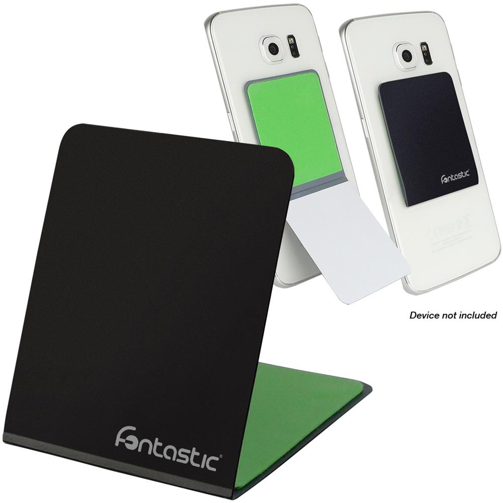 Supporto Smartphone Universale Adesivo Grip Phone Con Stand Nero - Foto 1