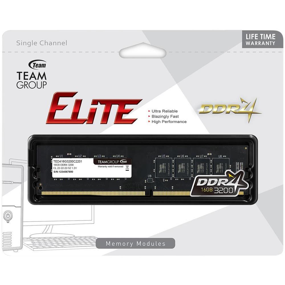 Memoria Dimm Elite 16 GB (1x16 GB) DDR4 3200 MHz CL22 - Foto 2