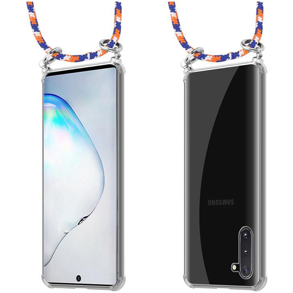 Catena Di Telefoni Cellulari Compatibile Con Samsung Galaxy Note 10 In Arancio Blu Bianco - Coperchio Protettivo In Silicone Con Anelli D'argento, Cinturino In Corda E Custodia Staccabile - Foto 8