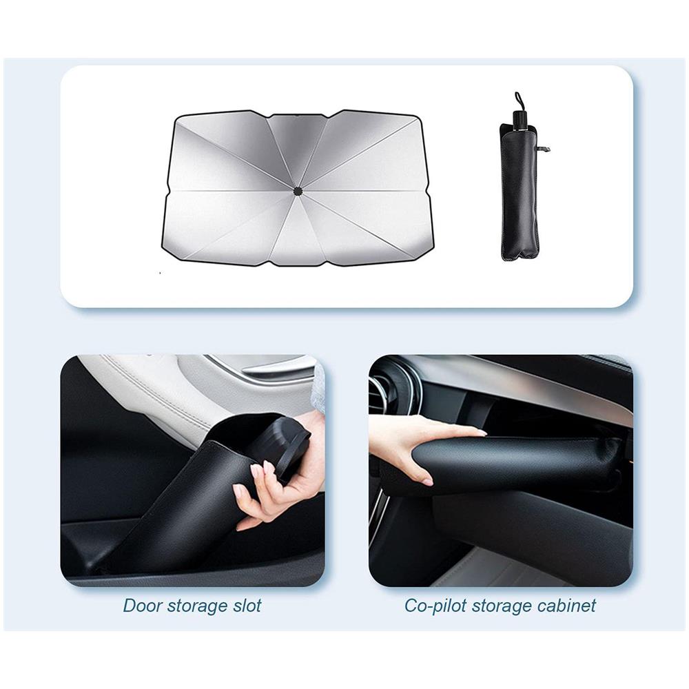 Parasole Pieghevole Per Parabrezza Auto  125×65 Cm - Foto 2