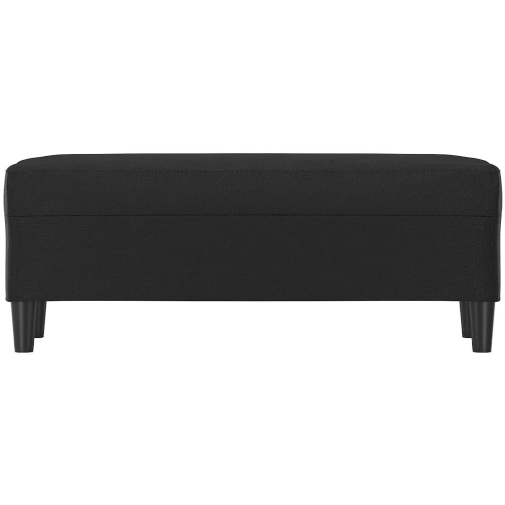 Panca Nera 100x35x41 Cm In Similpelle - Foto 3