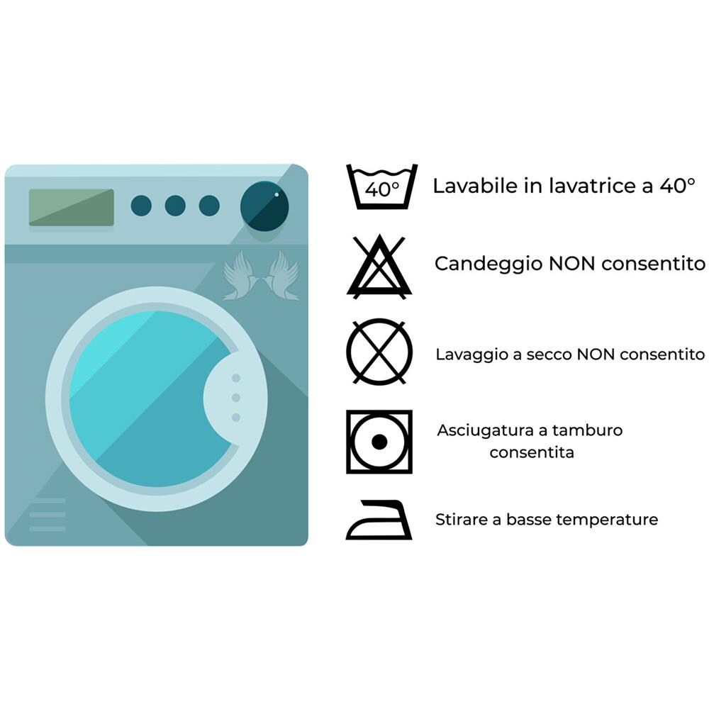 Copritrapunta Sacco Per Trapunta 100% Cotone Disegno Foglie Botanico Matrimoniale Foglie - Foto 2