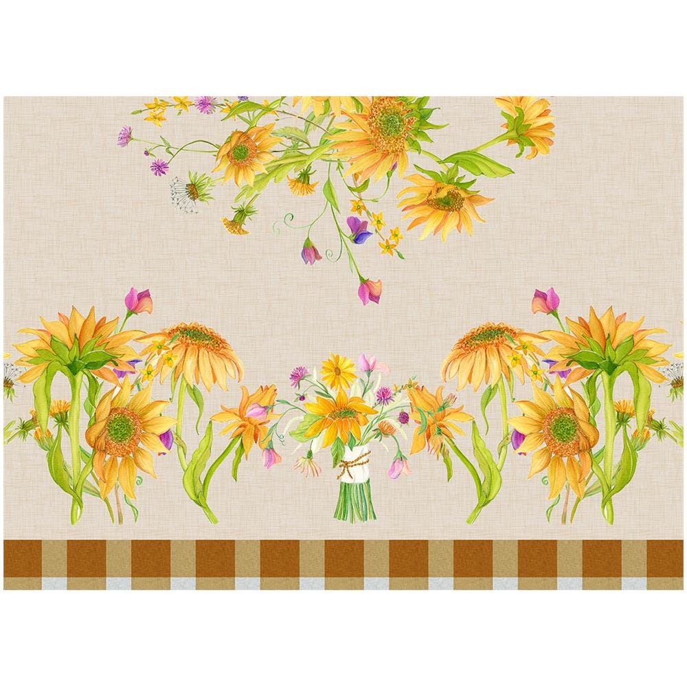 Tovaglia Tavolo Cucina Copritavola Digitale 100% Cotone Girasoli Sv 145x190 Girasoli - Foto 5