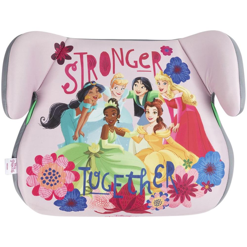 Disney Seggiolino Alzabimbo Principesse Per La Sicurezza Delle Bambine Con Altezza Da 125 A 150 Cm Con Grafiche Di Mulan Jasmine Aurora Belle Cenerentola Tiana Su Fondo Rosa - Foto 1