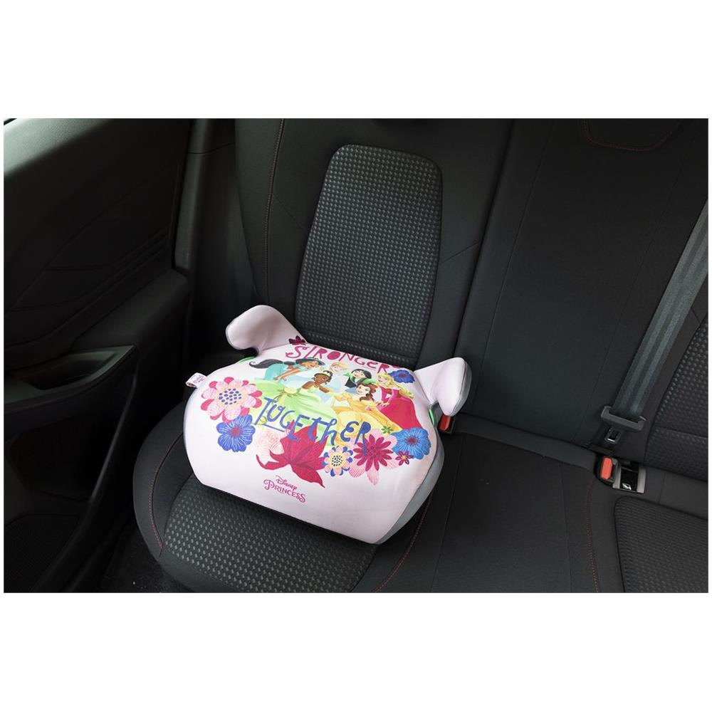 Disney Seggiolino Alzabimbo Principesse Per La Sicurezza Delle Bambine Con Altezza Da 125 A 150 Cm Con Grafiche Di Mulan Jasmine Aurora Belle Cenerentola Tiana Su Fondo Rosa - Foto 2