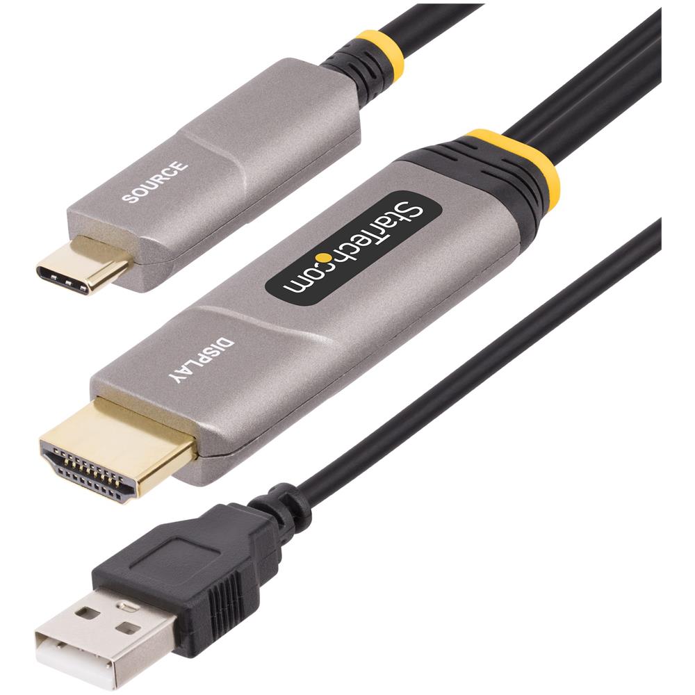 Cavo ottico attivo (AOC) da USB-C a HDMI 2.0 da 15,2 m, 4K 60 Hz, con classificazione CL3, cavo adattatore da USB Type-C a HDMI Unidirezionale - Foto 1