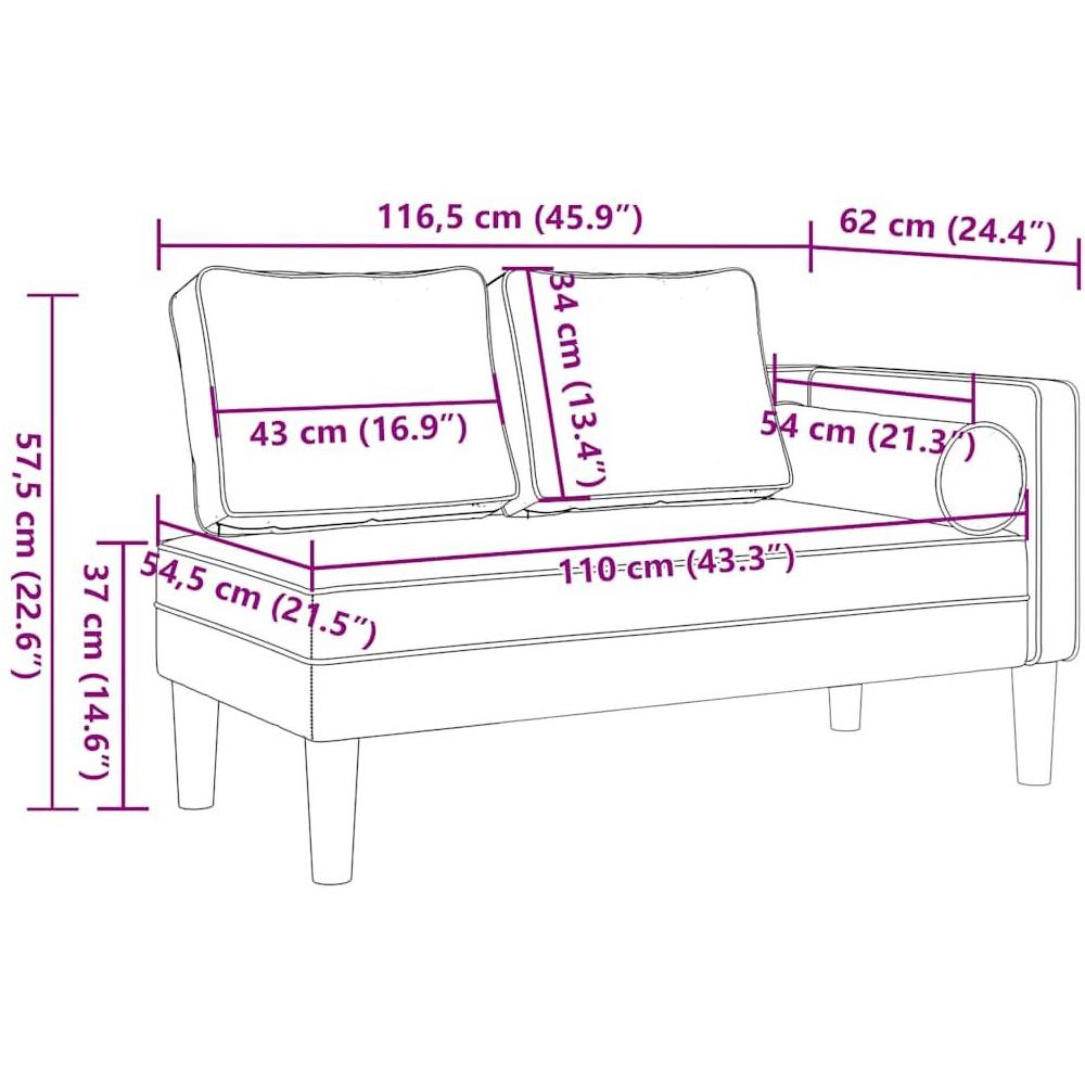 Sdraio con Cuscini Cappuccino in Similpelle - Foto 8