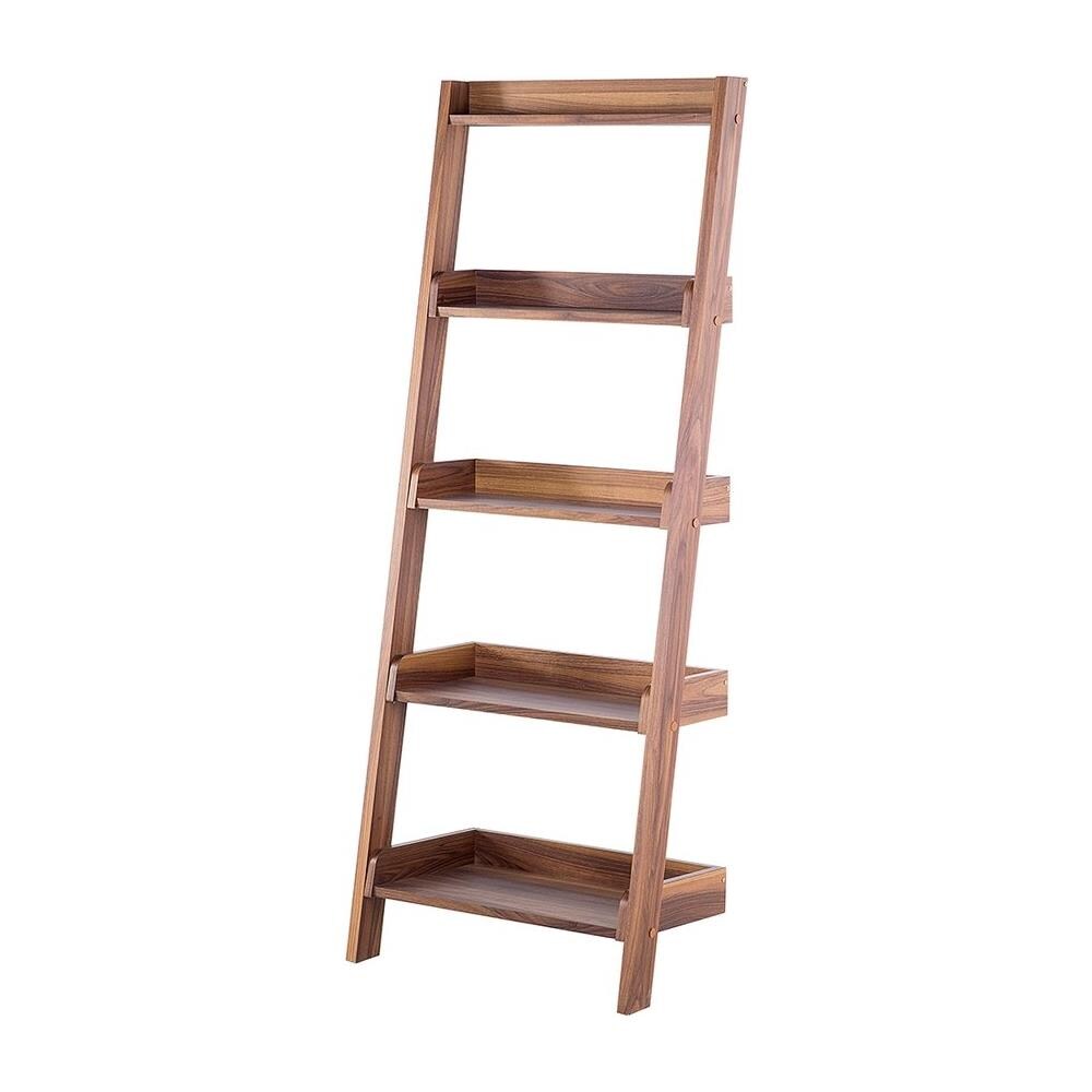 Scaffale In Legno Marrone Color Noce - Mobile Trio - Foto 1