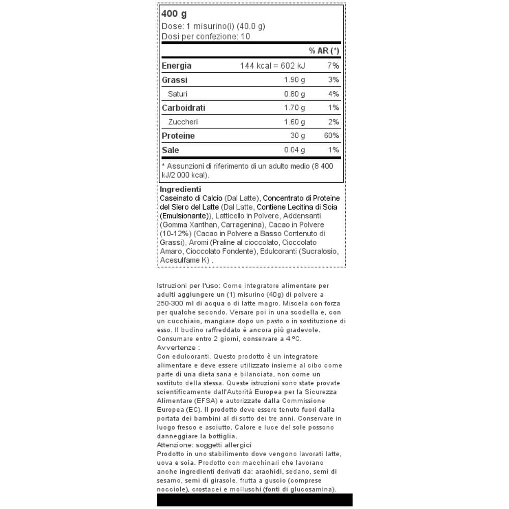 Protein Pudding 400 G - - Sostitutivi Dei Pasti (mrp) - Doppio Cioccolato - Foto 2