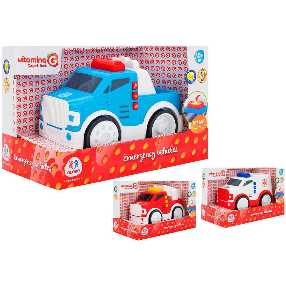 (importazione) -, B / o Emergency Vehicles Push & Go W / l / s Try-me 3 As Veicoli Da Collezione, Multicolore, 5344 - Foto 1