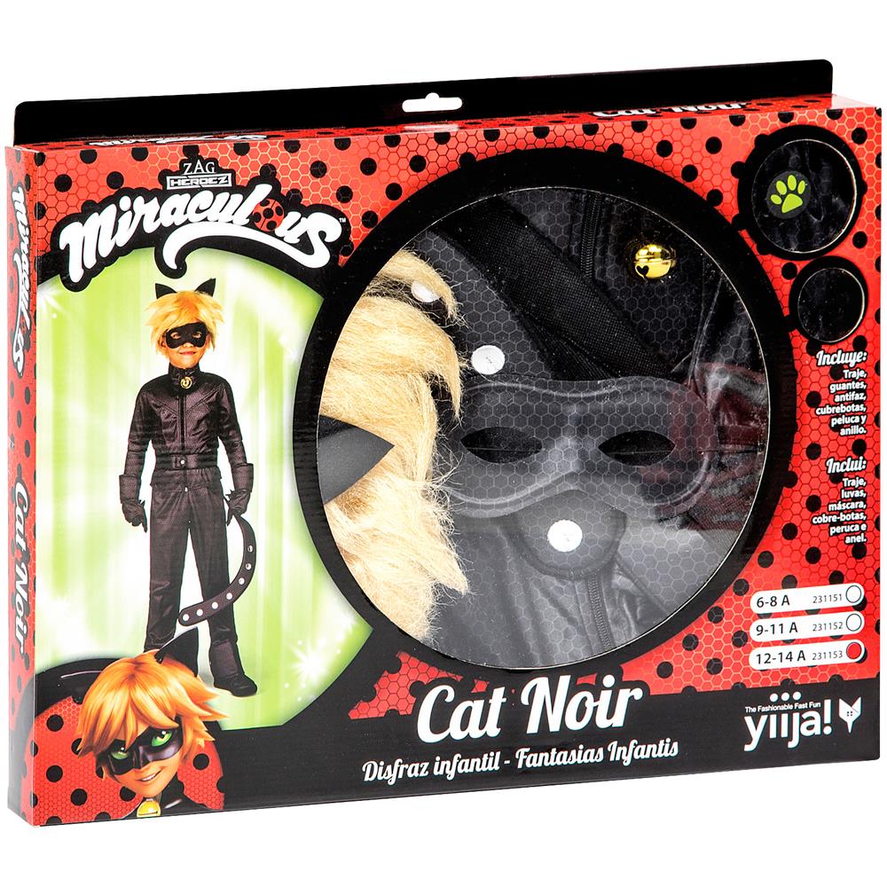Cofanetto Costume Da Chat Noir Miraculous Bambino - Taglia: 6 - 8 Ans (125 -135 Cm) - Foto 3