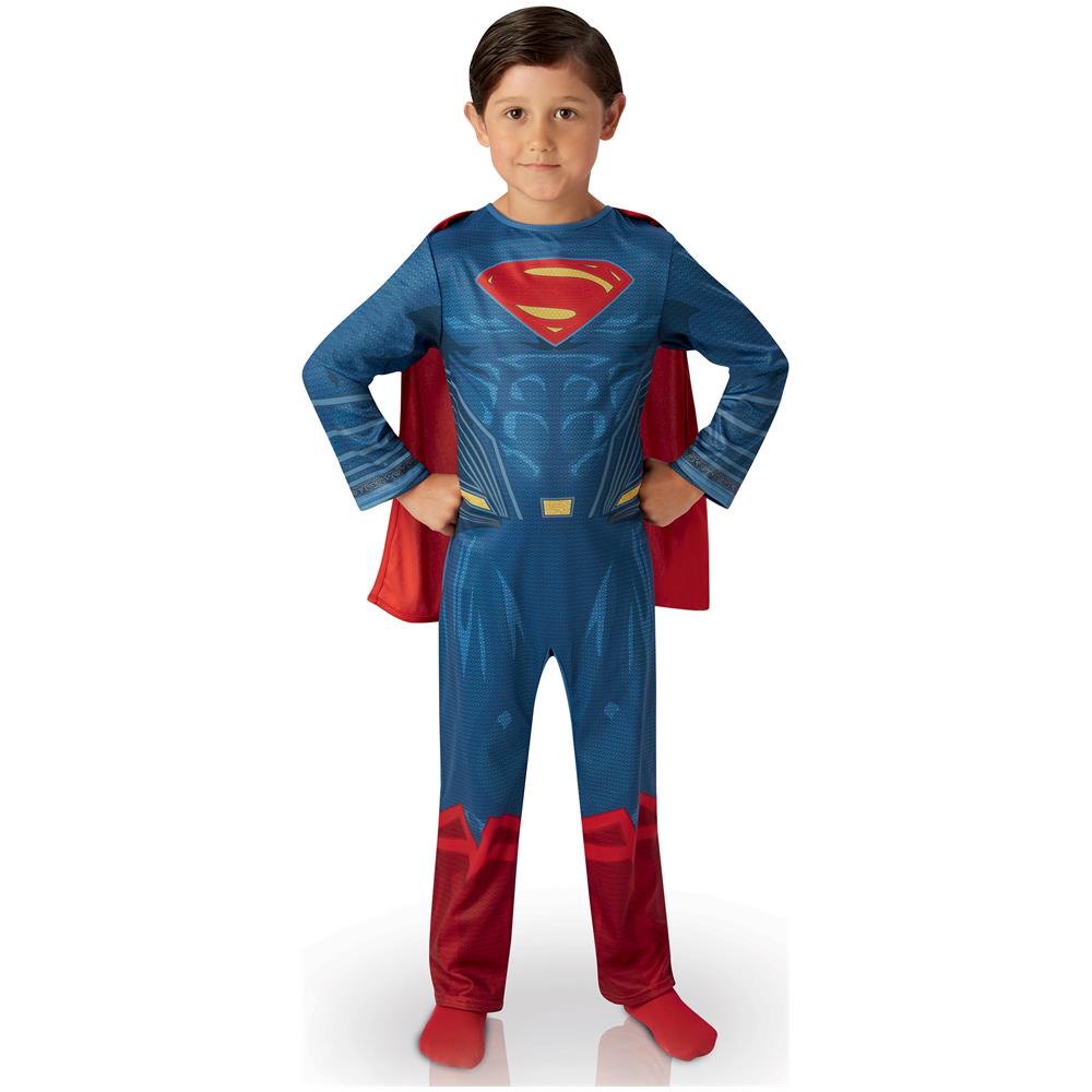 Costume Classico Superman Justice League Bambino - Taglia: 3/4 Anni (90/104 Cm) - Foto 1