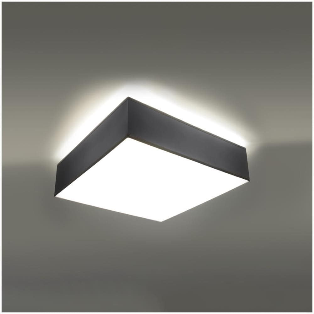 Novità! Plafoniera Grigia Per Cucina E Camera - Pvc - Ollux Horus 35 Sl. 0137 Lampada Da Soffitto Quadrata, Stile Moderno, A 2 Luci Led E-27 *** Lampade - I Prezzi Più Bassi Su Amazon! - Foto 15