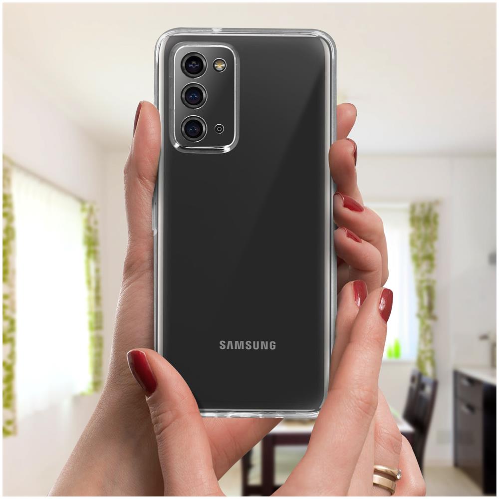 Cover Samsung Galaxy Note 20 Silicone Fronte Retro Copertura Schermo Trasparente - Foto 2
