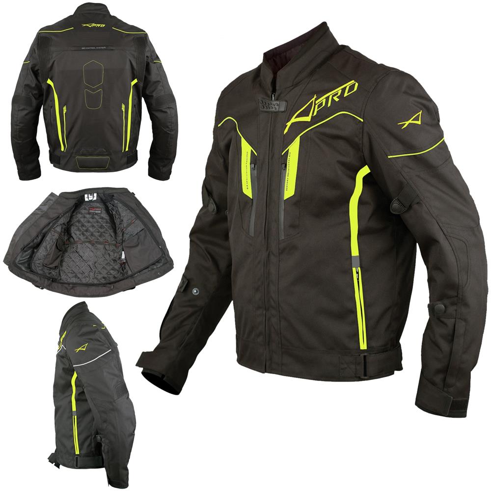 Giacca Moto Tessuto Sport Protezioni Ce Impermeabile Ventilata Fluo L - Foto 1