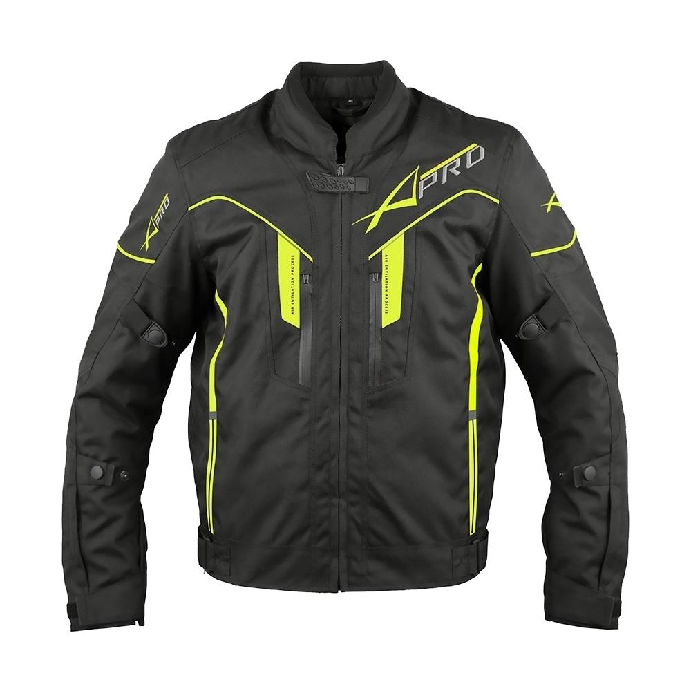 Giacca Moto Tessuto Sport Protezioni Ce Impermeabile Ventilata Fluo L - Foto 5