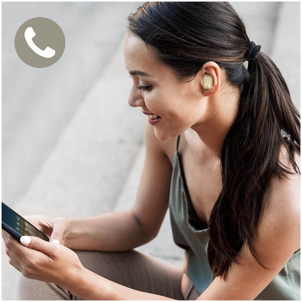 Cuffiette Wireless Bluetooth Riduzione Del Rumore Autonomia 12h Ipx4 Oro - Foto 2