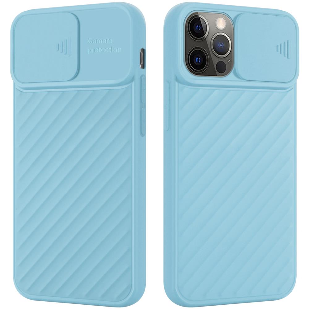 Custodia Compatibile Con Apple Iphone 12 Pro Max In Turchese Opaco - Coperchio Protettivo In Silicone Tpu Flessibile E Con Protezione Per La Fotocamera - Foto 1