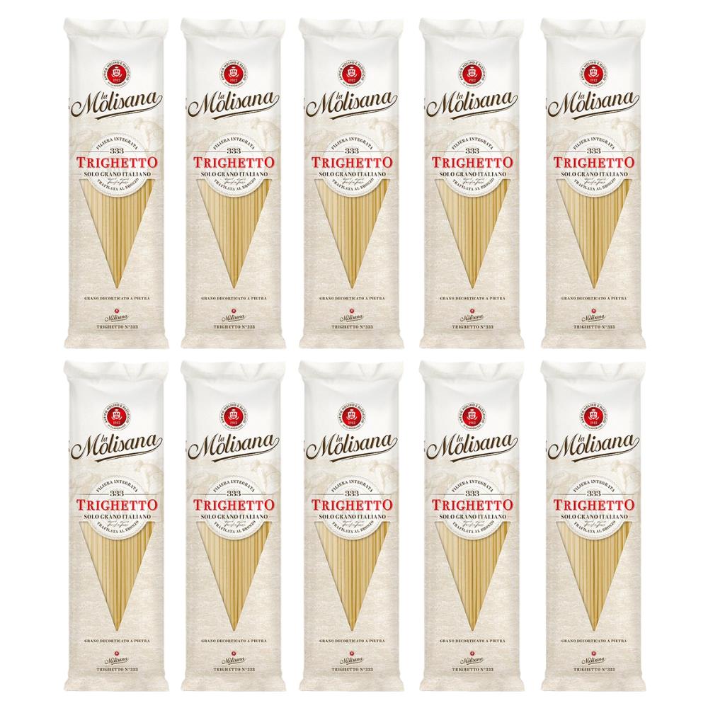 La Molisana Il Trighetto N 333 Pasta Trafilata Al Bronzo 10 Confezioni Da 500 Grammi - Foto 1