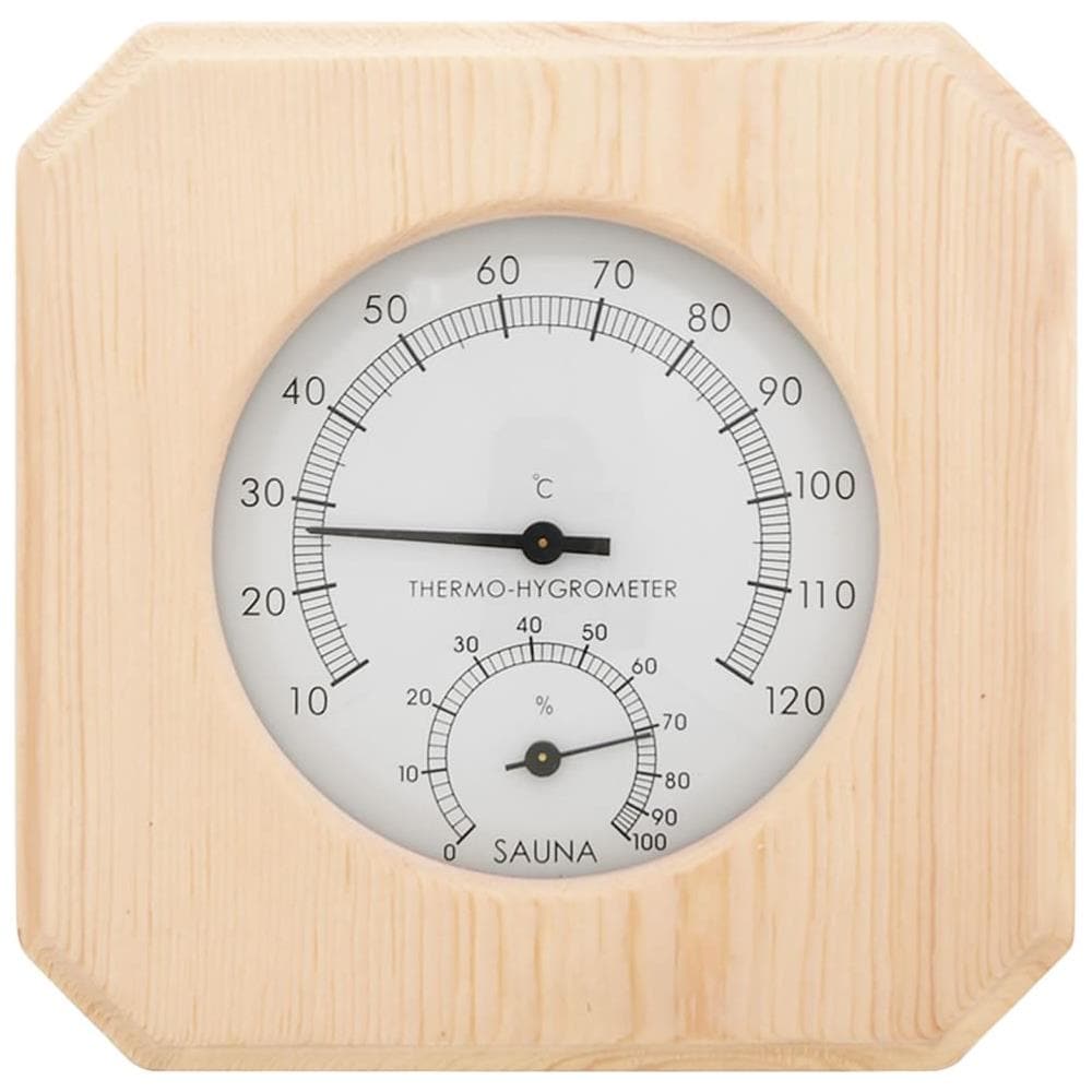 Set Timer Igrotermografo E Clessidra Sauna 2 In 1 Massello Pino - Foto 3