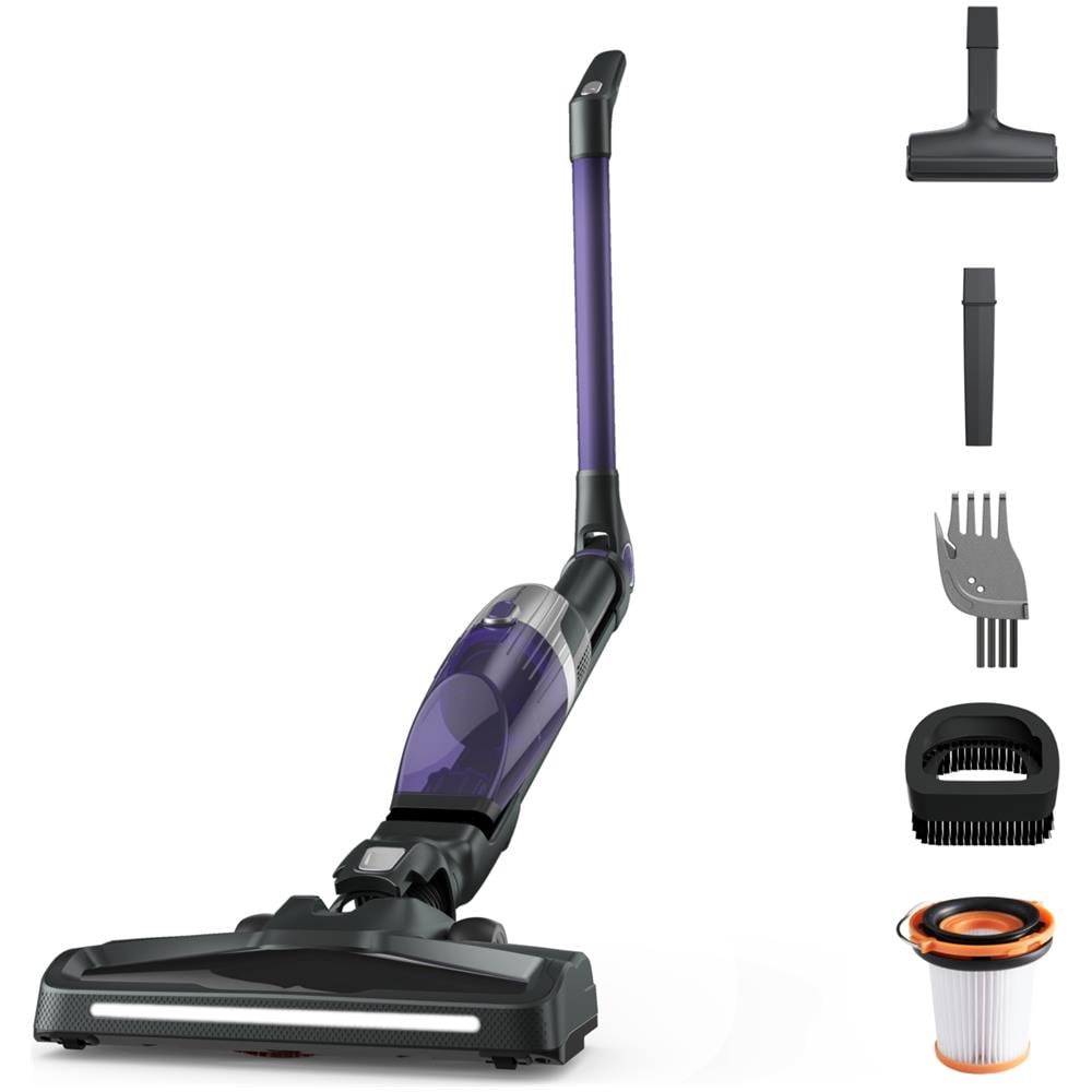 Rh1238wo Violo Di Scopa Wireless, Tubo Flessibile, Compatto, Tutti I Tipi Di Superficie, Autonomia 40 Min, X-trem, Nero / viola - Foto 1