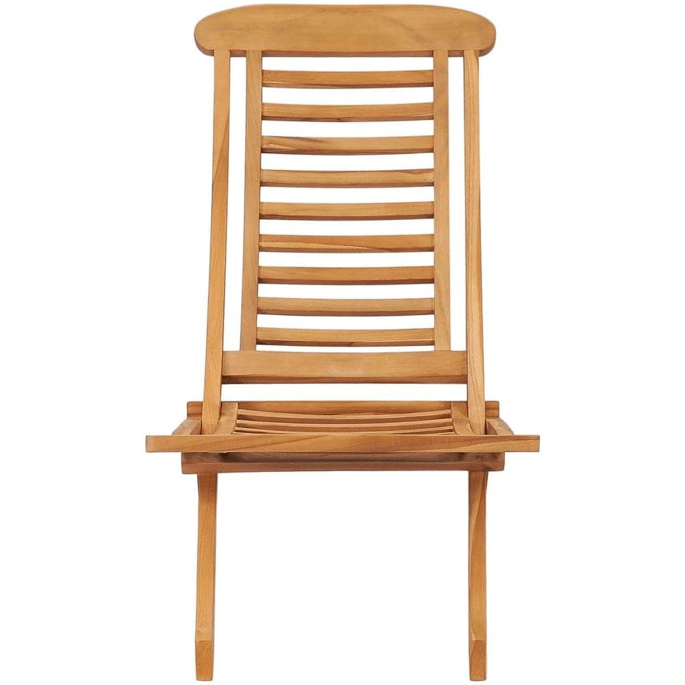Sedia da Giardino Pieghevole 50x90x69 cm Legno Massello di Teak - Foto 2