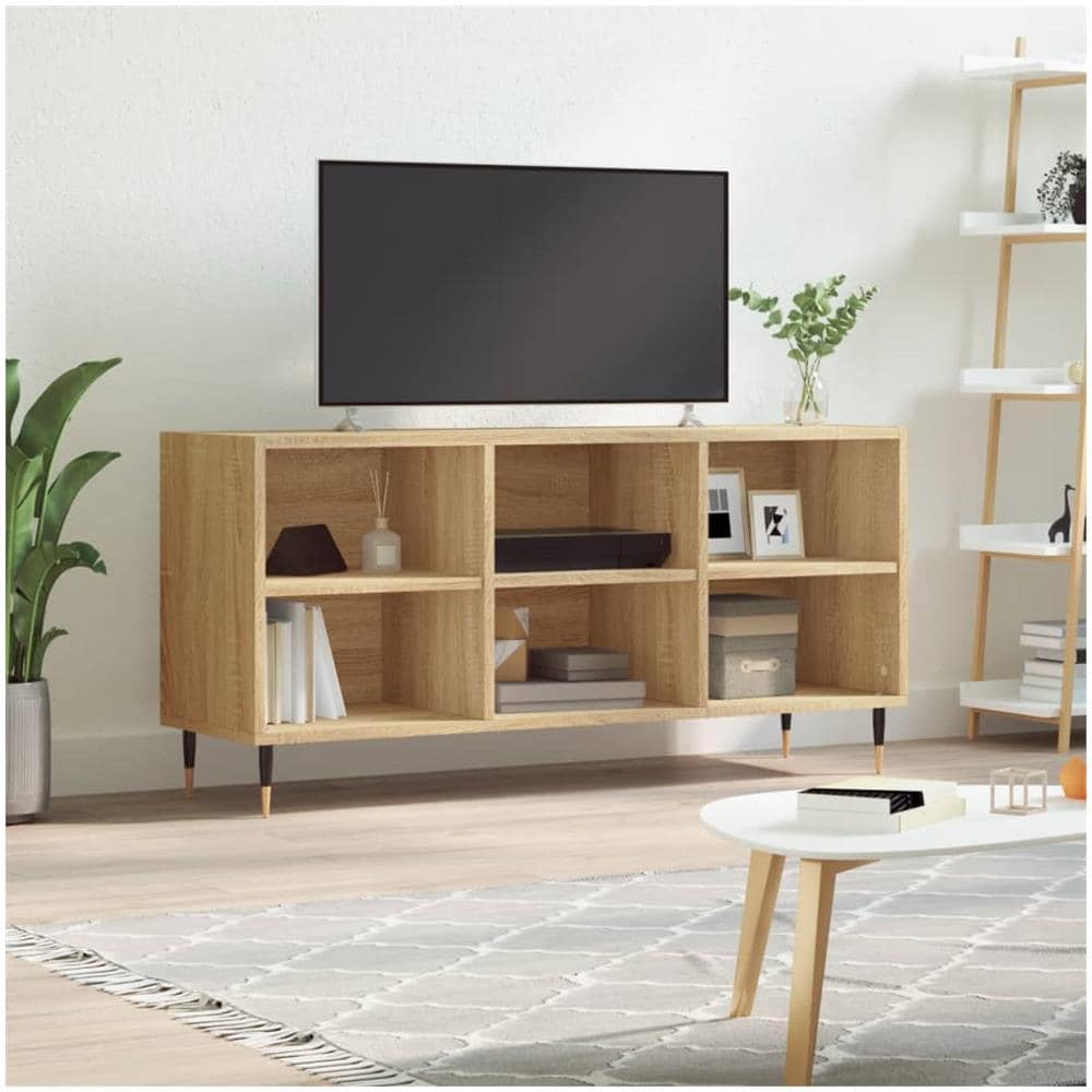 Mobile Porta Tv Rovere Sonoma 103,5x30x50 Cm Legno Multistrato - Foto 1