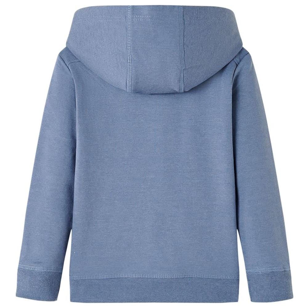 Felpa con Cappuccio per Bambini Blu Mélange 104 - Foto 2