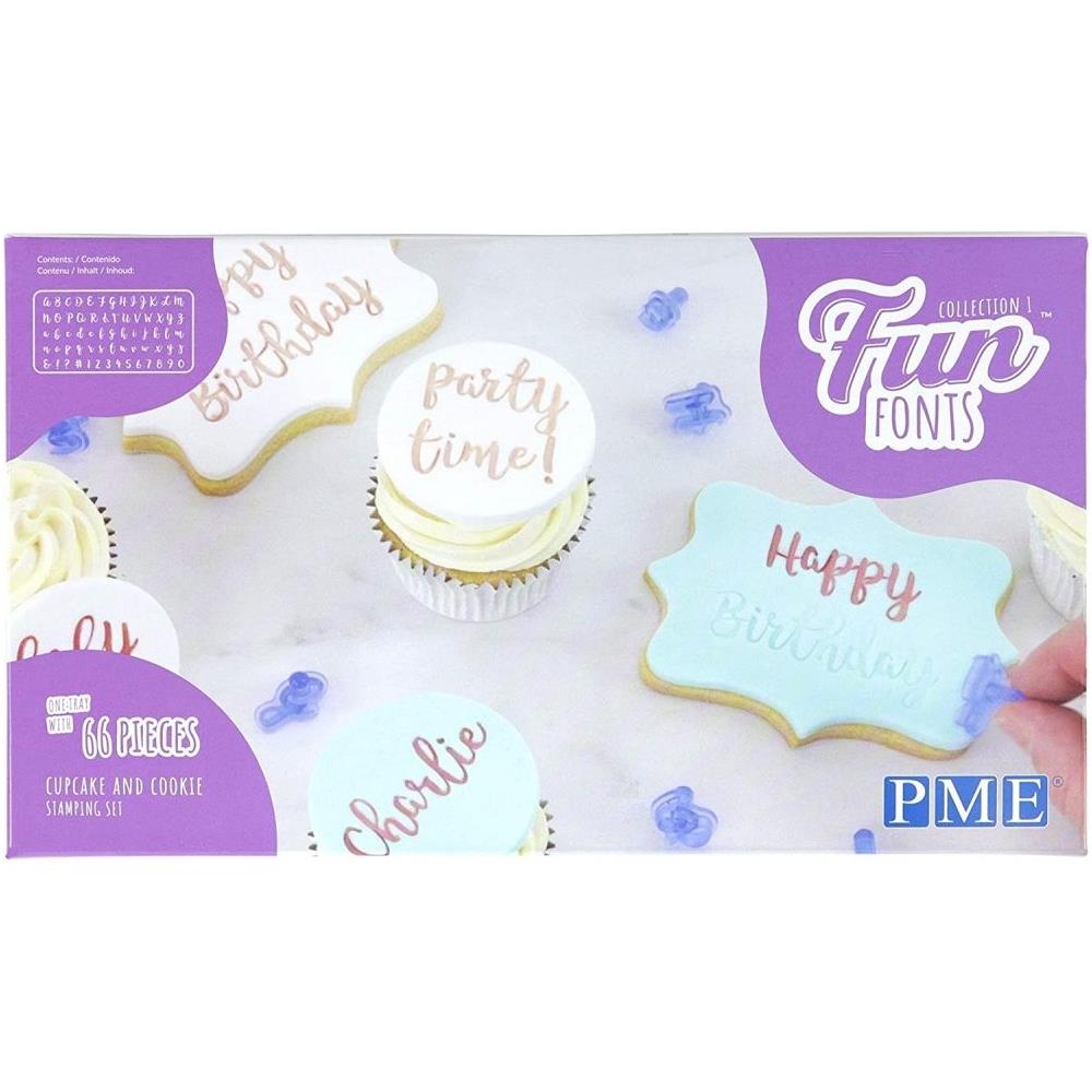 Fan Fonts Set Di Stampaggio Per Cupcake E Biscotti - Foto 3