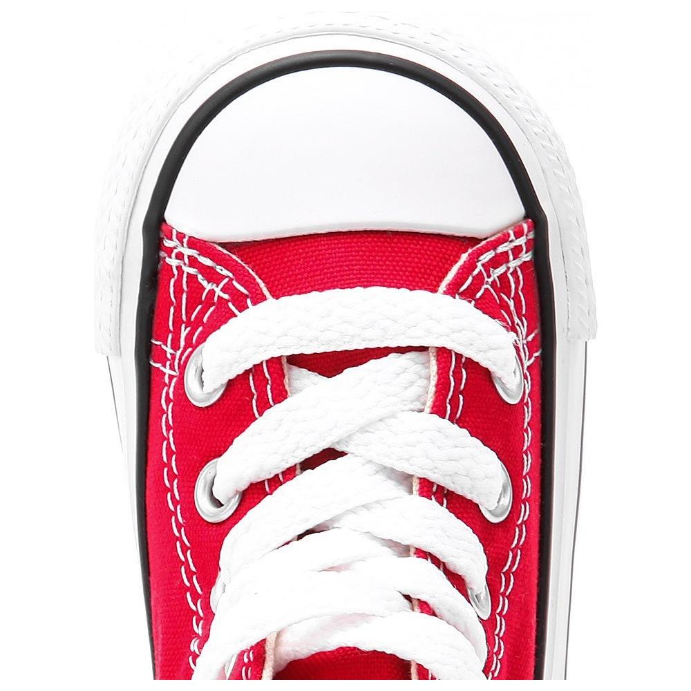 All Star Scarpe Sportive Bambino Rosse Tela Lacci 7j232c numero 22 - Foto 7