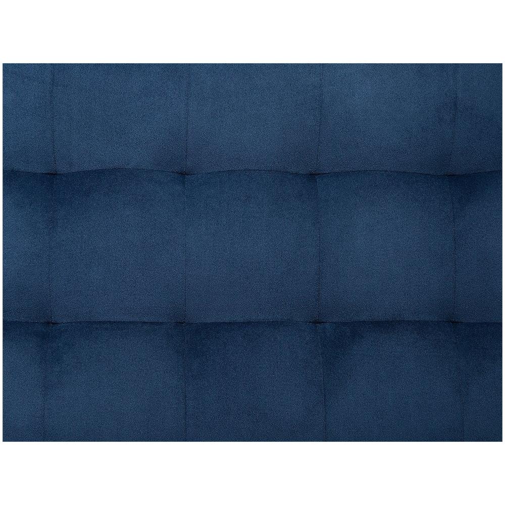 Pouf Ottomano Con Contenitore In Tessuto Blu Scuro Michigan - Foto 2