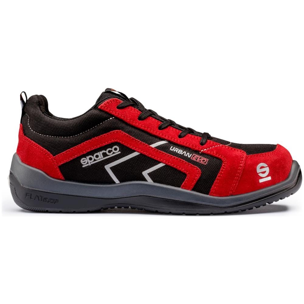 Sparco Urban Evo S3 Src Scarpe Antinfortunistiche Nylon E Pelle Scamosciata Rosso-nere (39)  - Foto 1